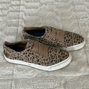 Blowfish cheetah print slip on sneakers